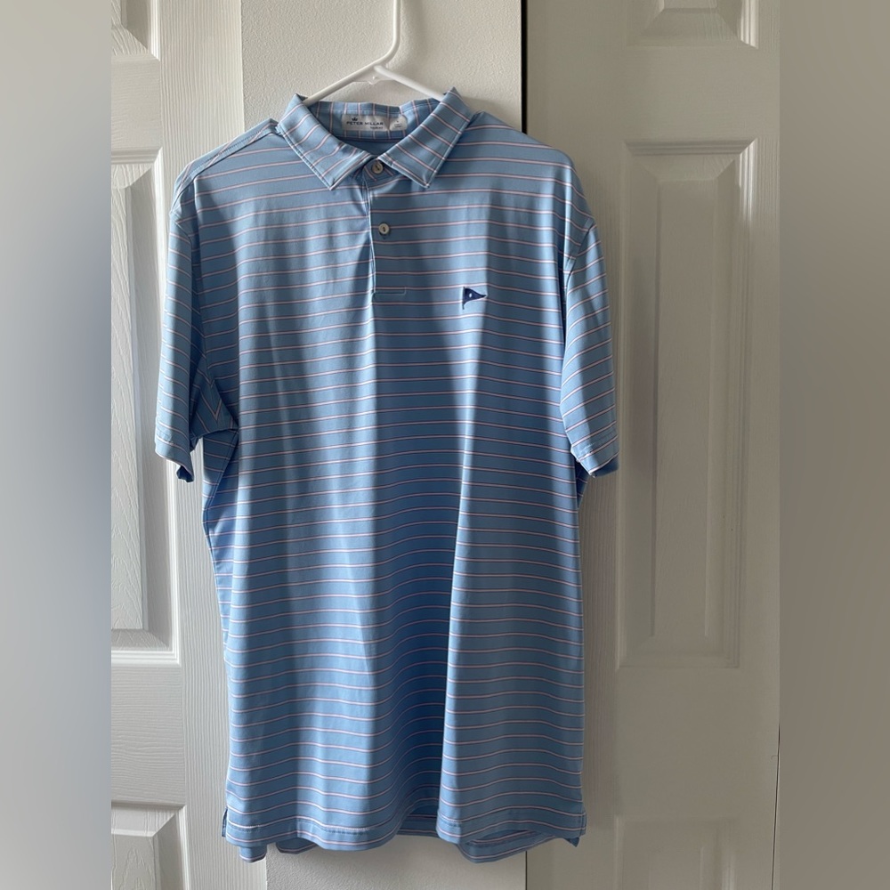 Peter Millar Tour Fit Size Large Golf Shirt
